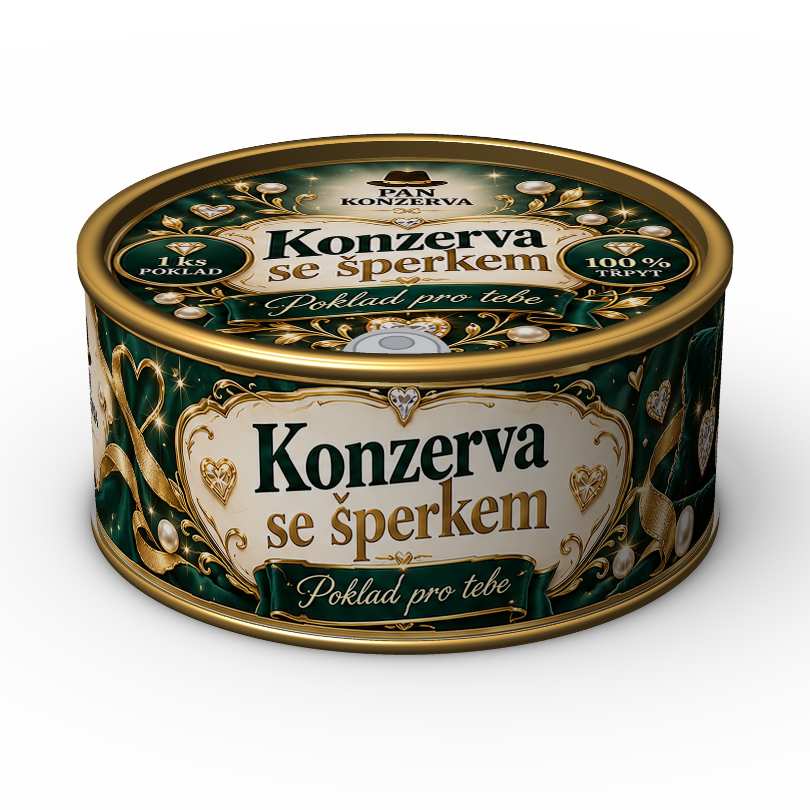 Konzerva se šperkem